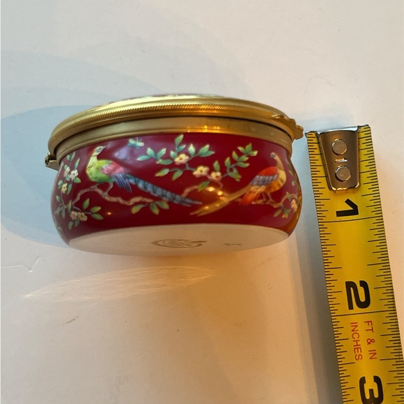 Halcyon Days Enamel Box-Beautiful Birds - Picture 6 of 6